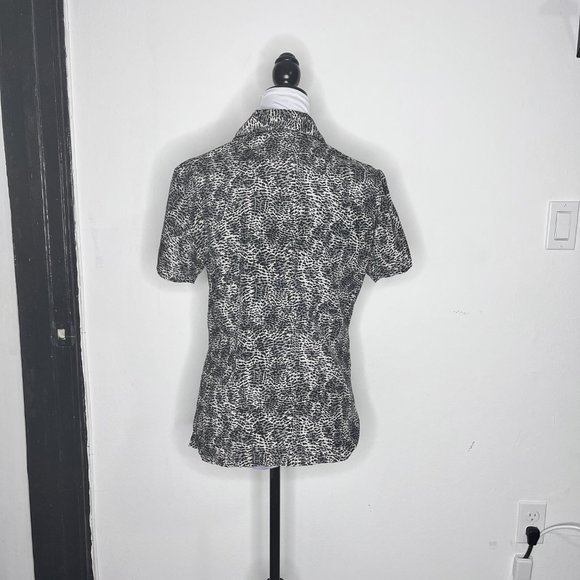 Anna & Frank 100% Silk Leopard Button Up Size S - Picture 3 of 7